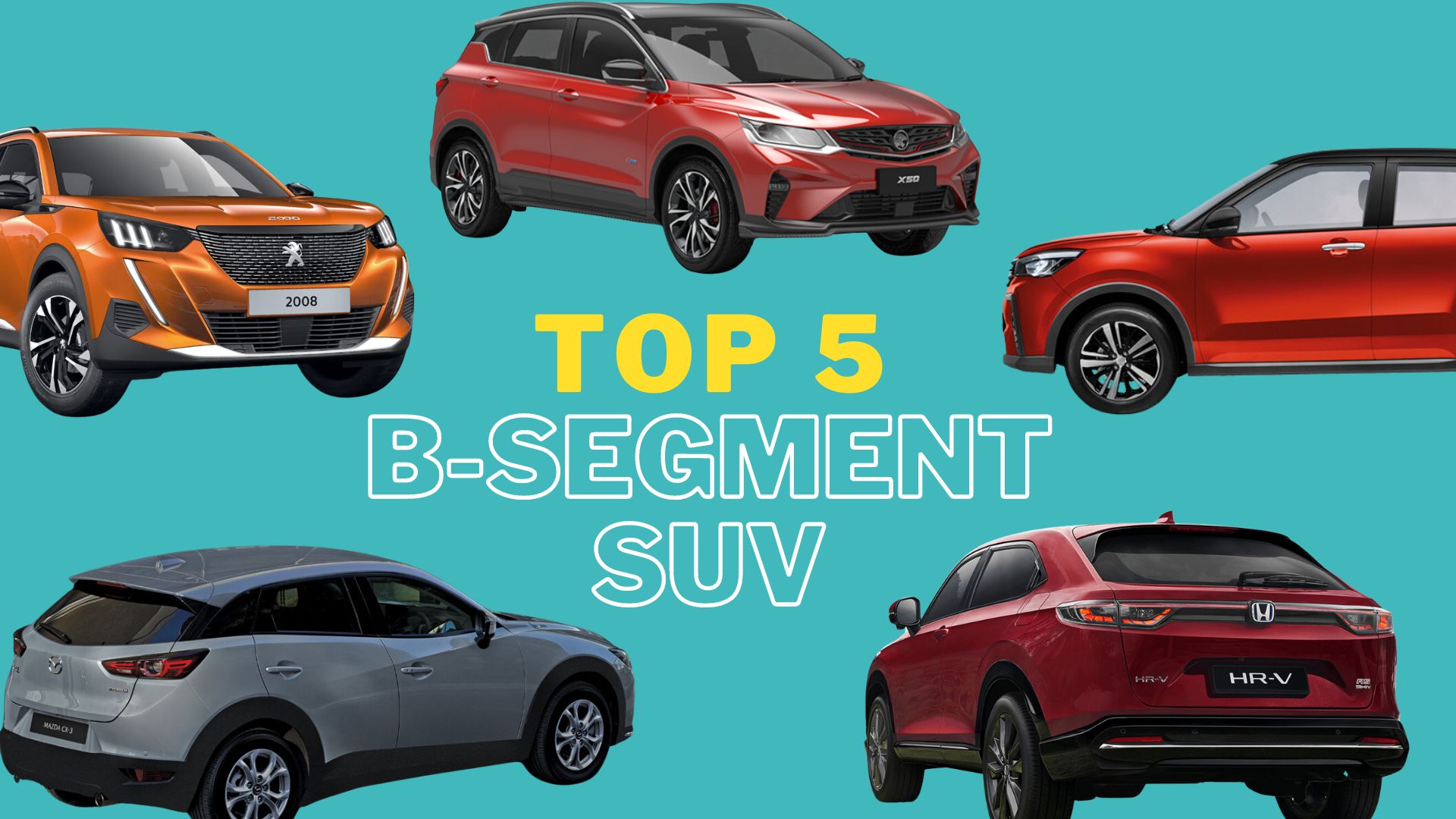 Top 5 B-Segment SUV in Malaysia (2024)